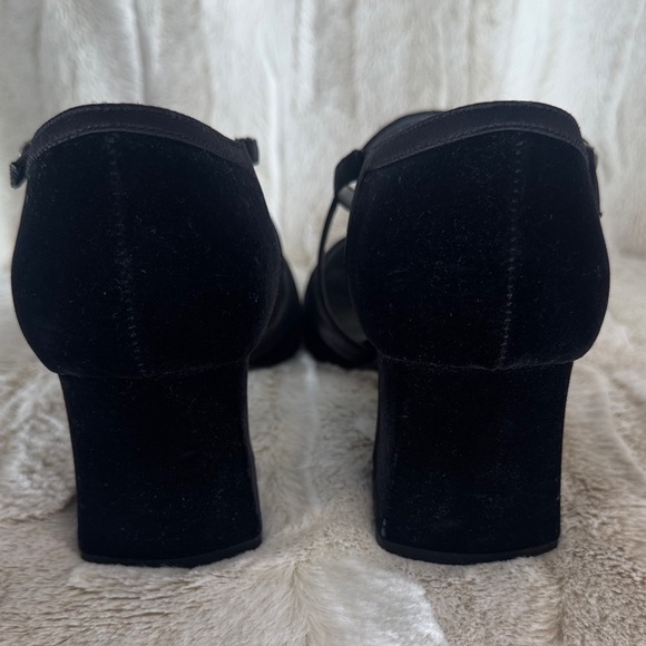 Unlisted Women's Black Cross-Strap Heels - Picture 6 of 8